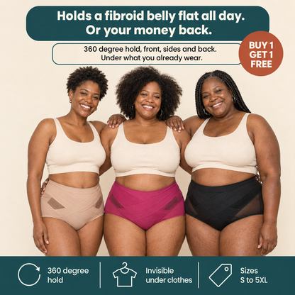 Stampira All-Day Brief - holds a fibroid belly flat all day, buy 1 get 1 free