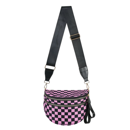 Checkered Pink and Black